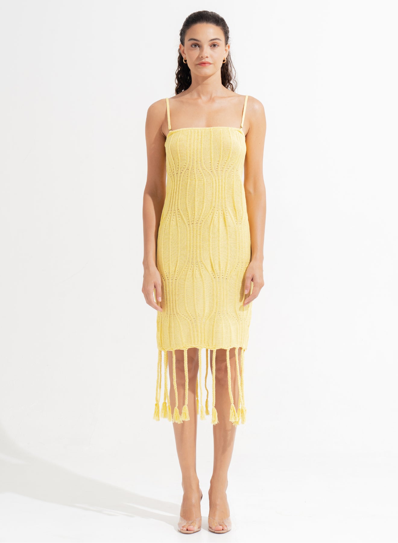 Agnes Midi Dress Lemon