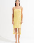 Agnes Midi Dress Lemon