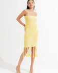 Agnes Midi Dress Lemon