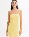 Agnes Midi Dress Lemon