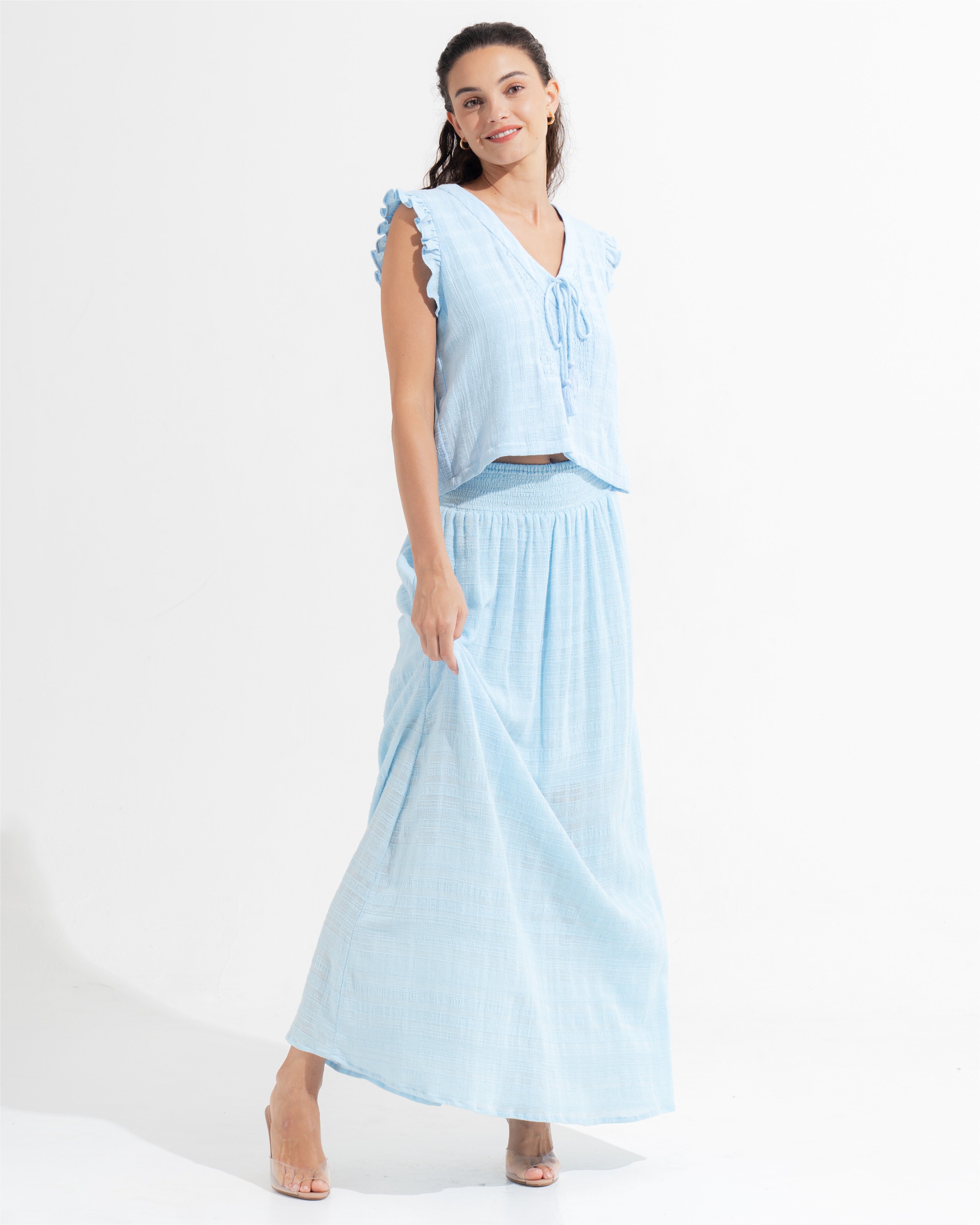 Ginevra Maxi Skirt Frosted