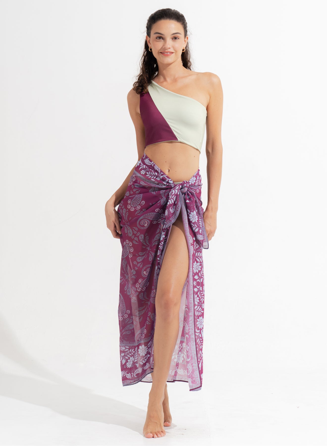 Jeanne Bikini Bottom Plum Matcha