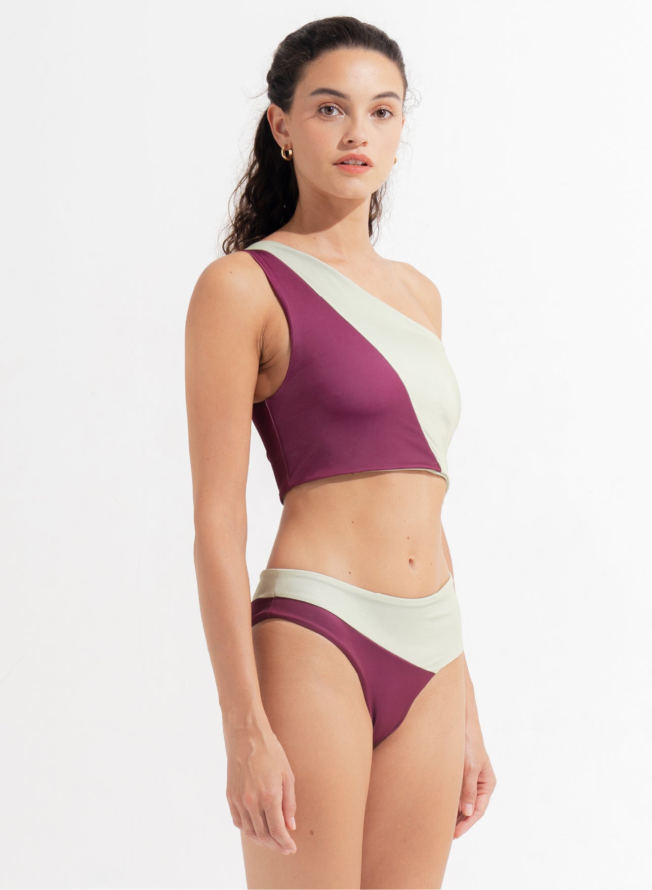 Jeanne Bikini Bottom Plum Matcha