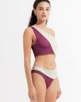 Jeanne Bikini Bottom Plum Matcha
