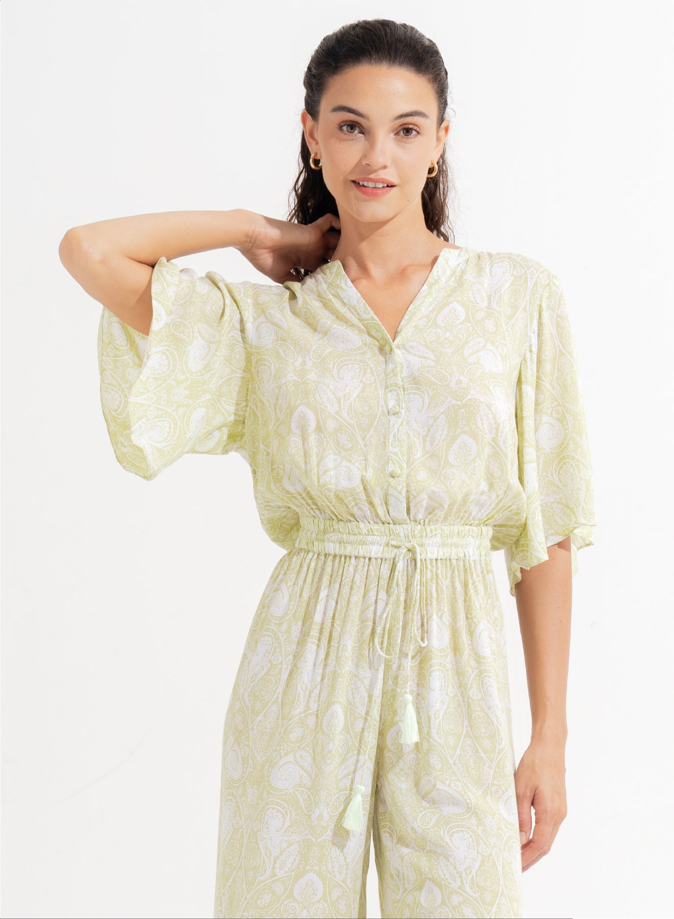 Lura Jumpsuit Leia Matcha