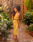 Elodie Midi Dress Lemon
