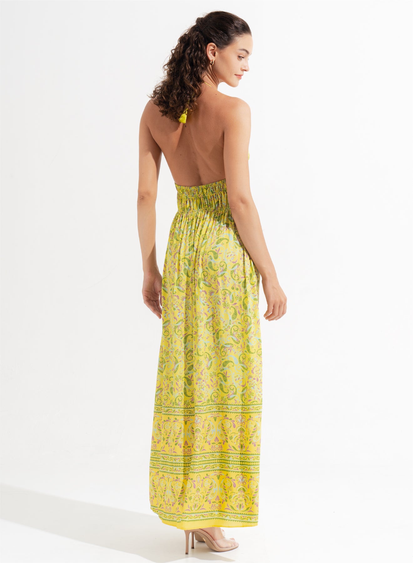 Mahrosh Maxi Dress Kashvi Lime Light