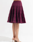 Neva Midi Skirt Plum