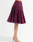 Neva Midi Skirt Plum