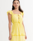 Paula Maxi Dress Lemon
