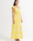 Paula Maxi Dress Lemon