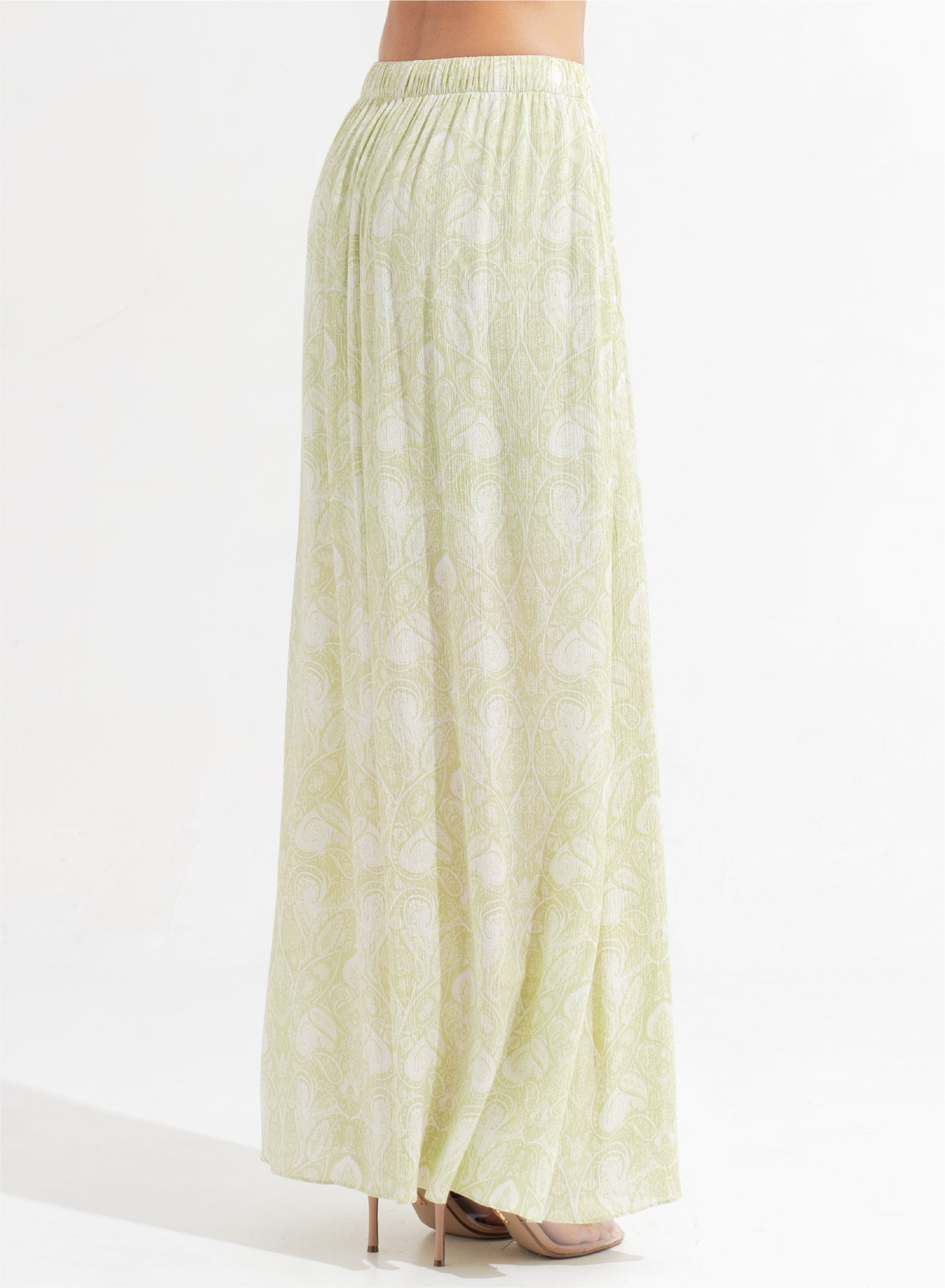 Phoebe Maxi Skirt Leia Matcha