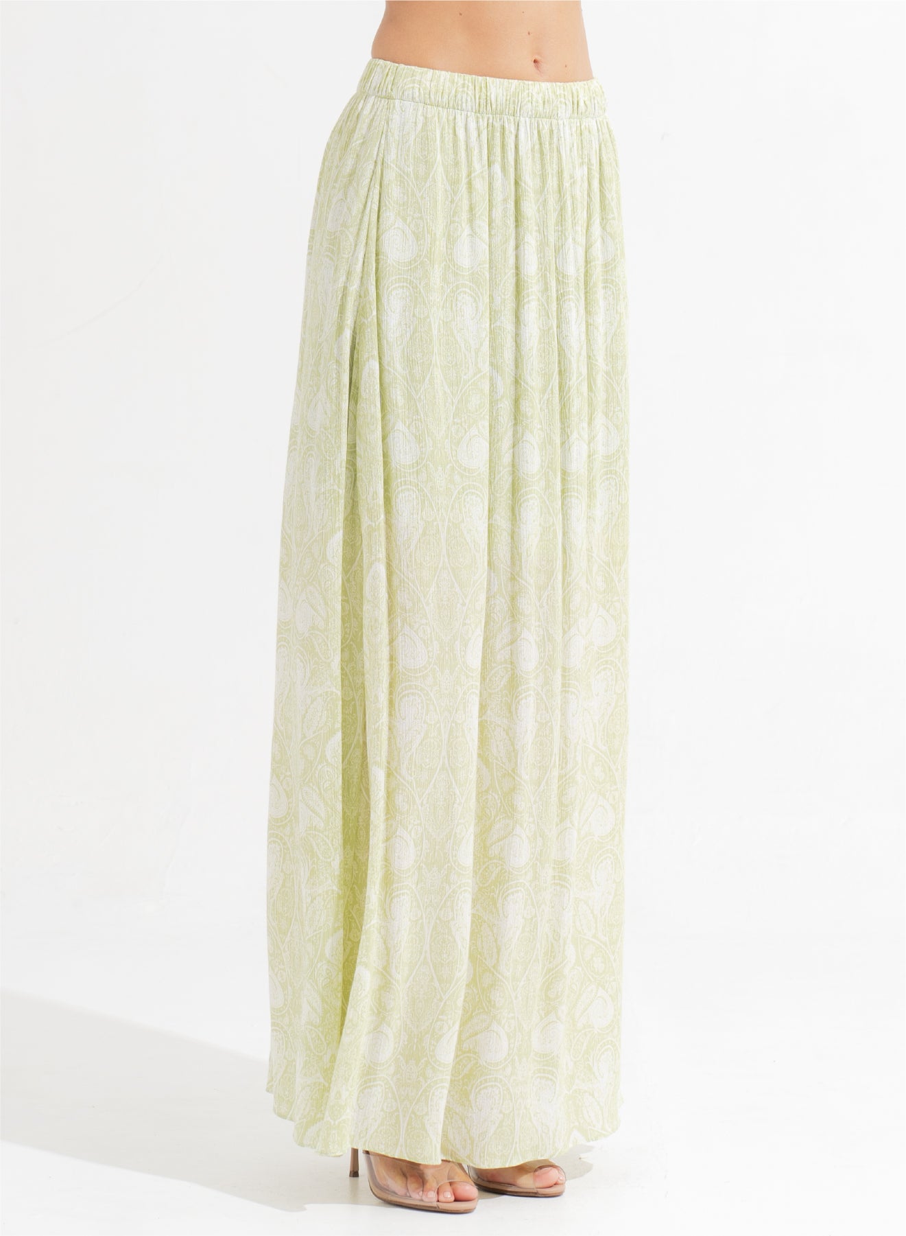 Phoebe Maxi Skirt Leia Matcha