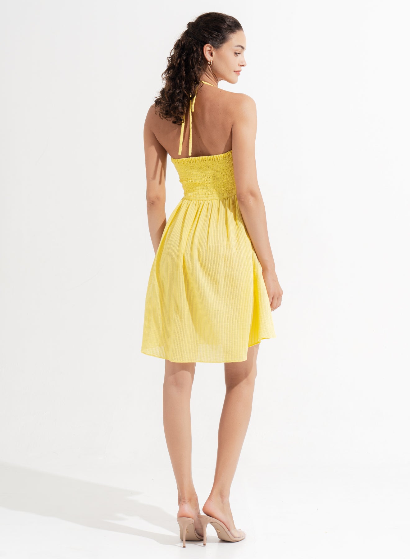 Salome Mini Dress Lemon