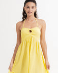 Salome Mini Dress Lemon