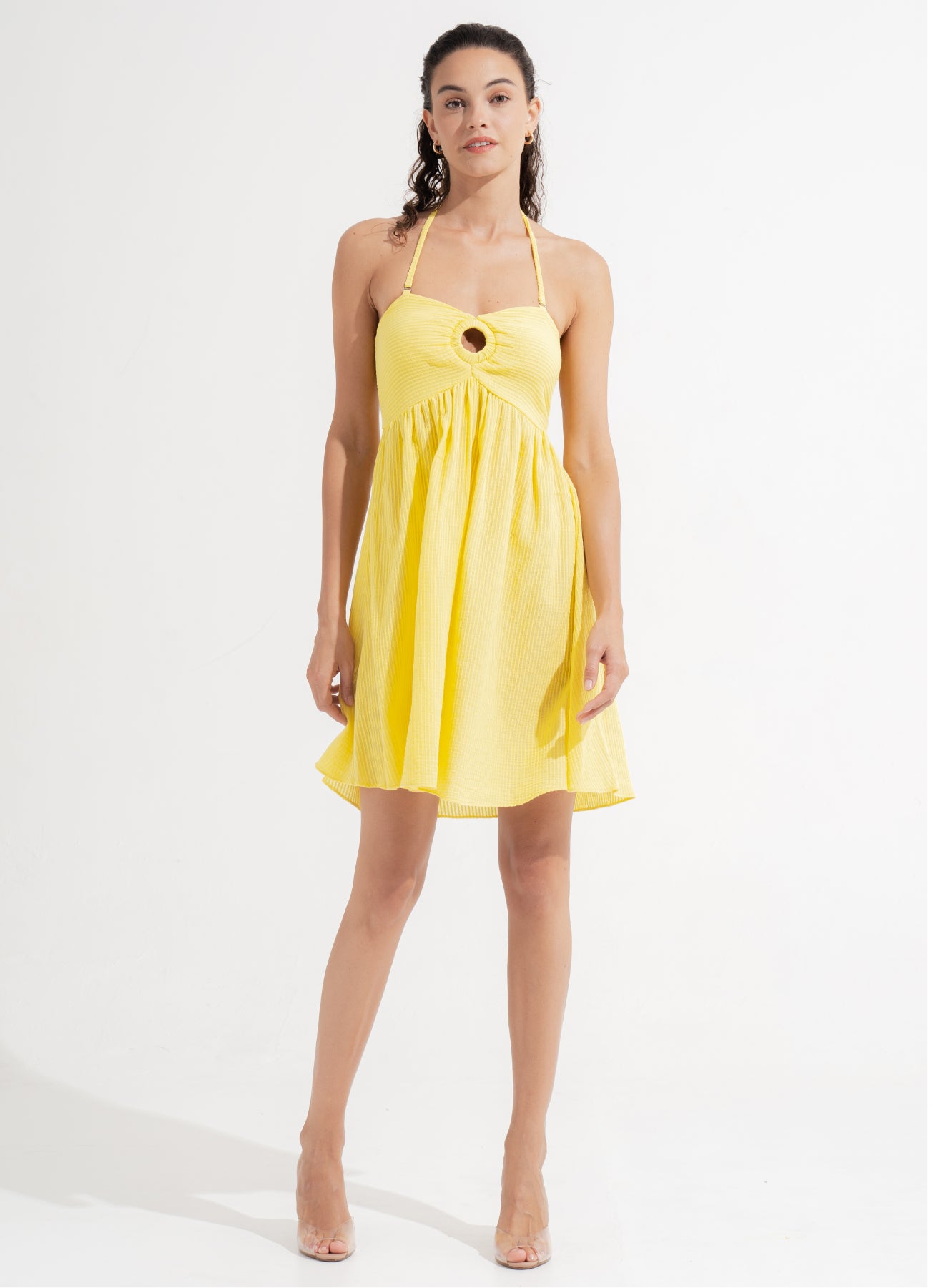 Salome Mini Dress Lemon