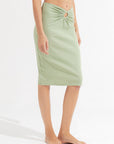 Talia Midi Skirt Matcha