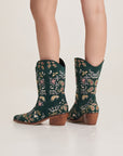 Yash Ankle Cowboy Boots Green