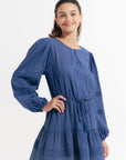 Faith Mini Dress Azure