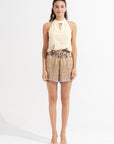 Cera Playsuit Clare Vanilla Custard