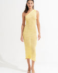Elodie Midi Dress Lemon