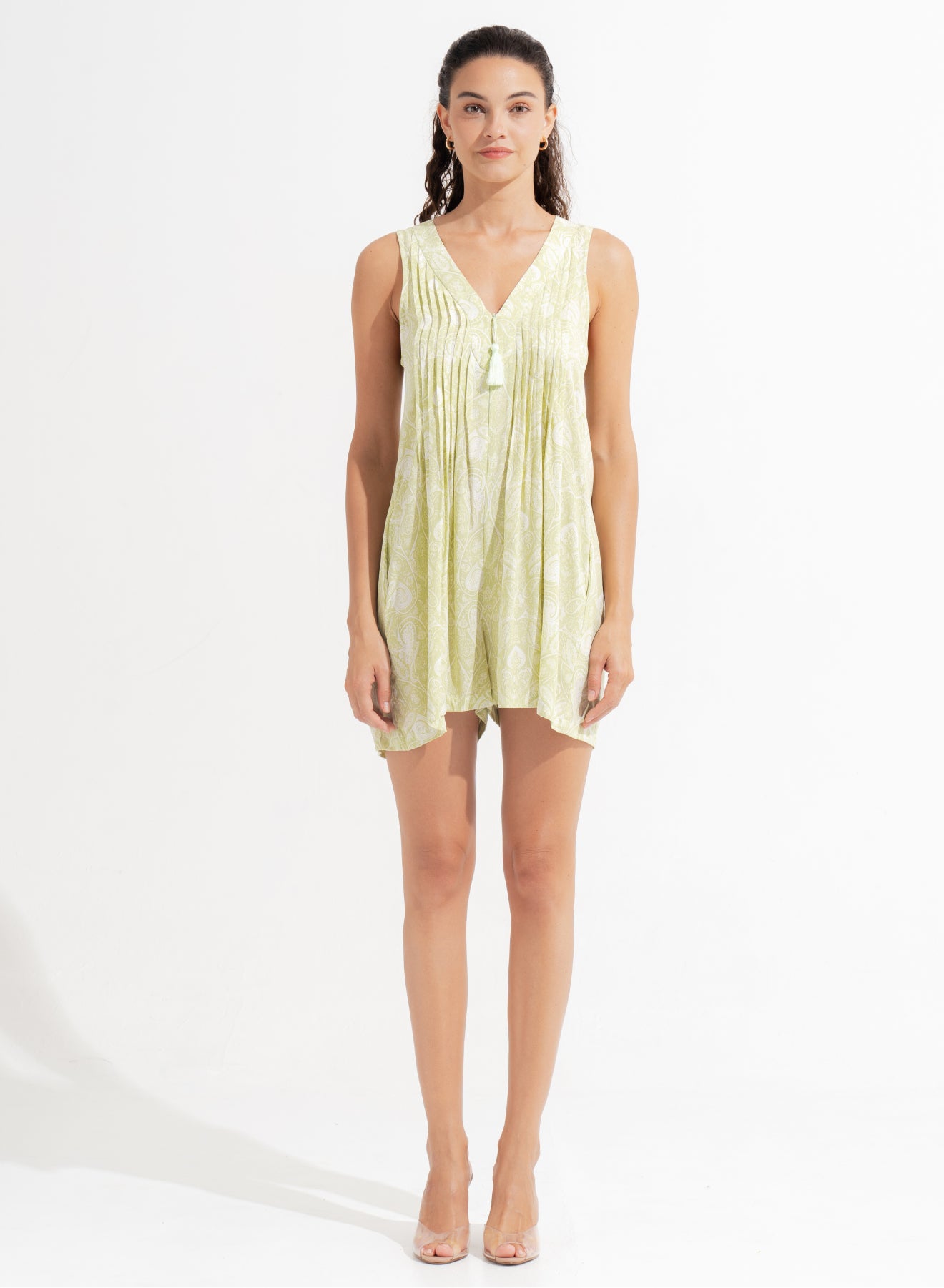 Mira Playsuit Leia Matcha