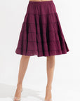 Neva Midi Skirt Plum