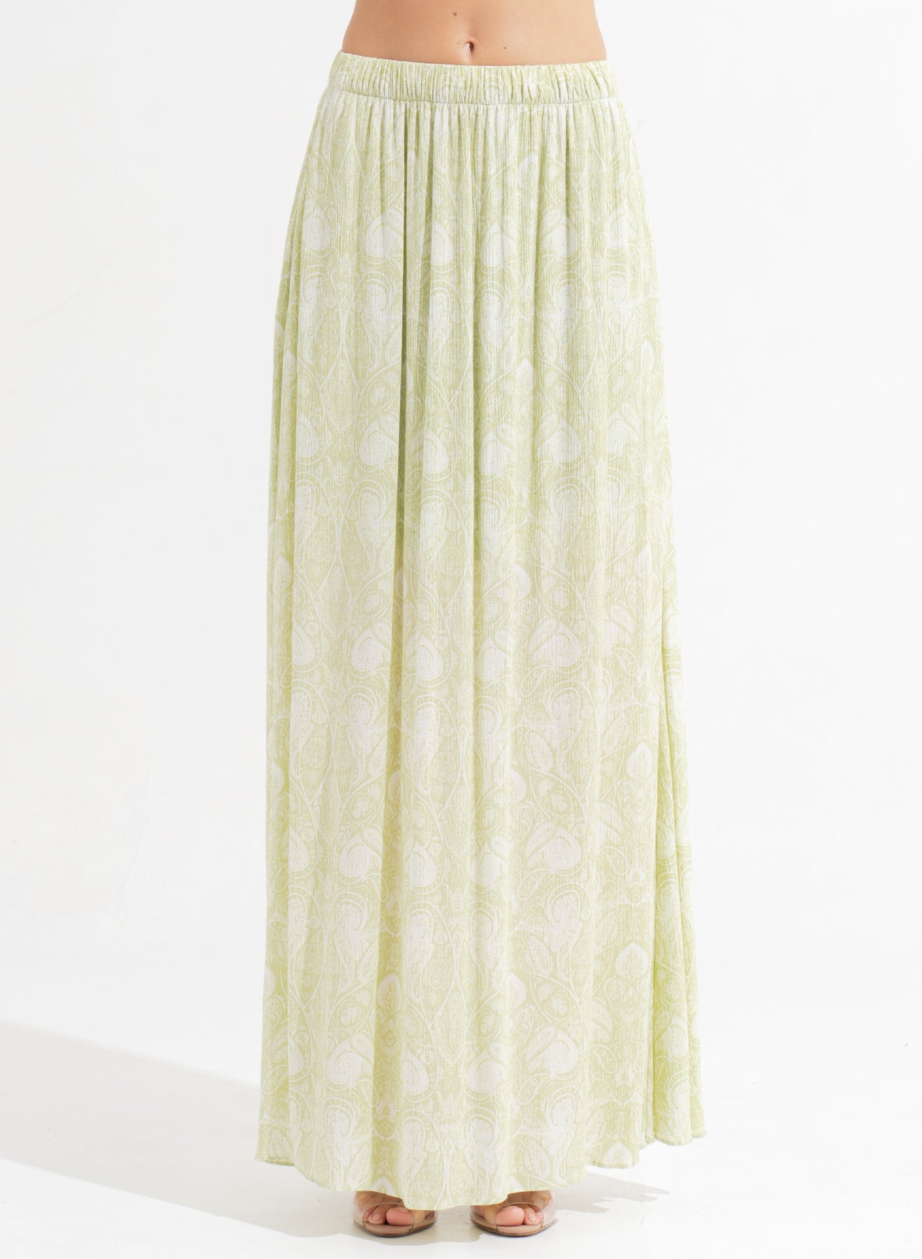 Phoebe Maxi Skirt Leia Matcha