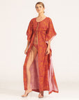 Morrato Bali Cover-Ups OS Shahnoor Robe Hesperia Persimmon