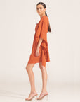 Morrato Bali Mini Dress Insha Kaftan Burnt Ochre