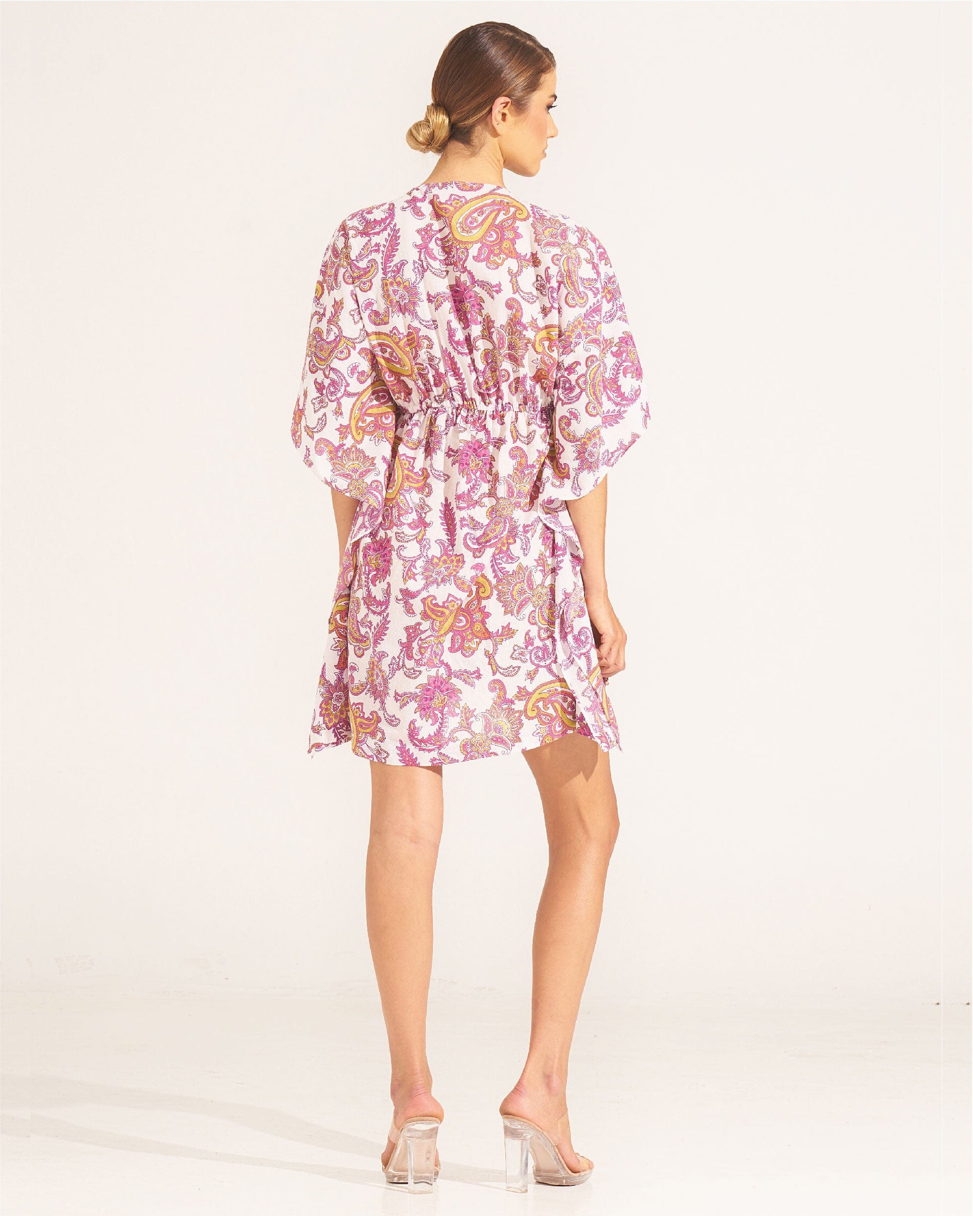 Morrato Bali Mini Dress Insha Kaftan Marudeva Moss
