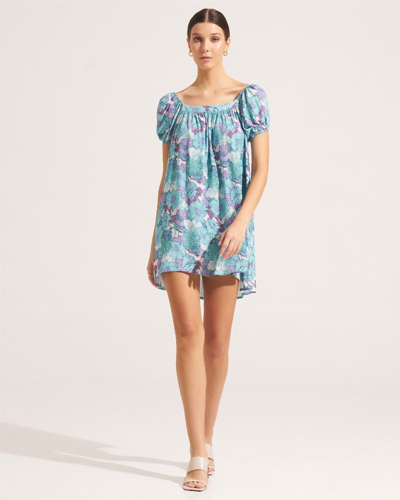 Morrato Bali Mini Dress Marguerite Shirred Mini Dress Roselle Aruba
