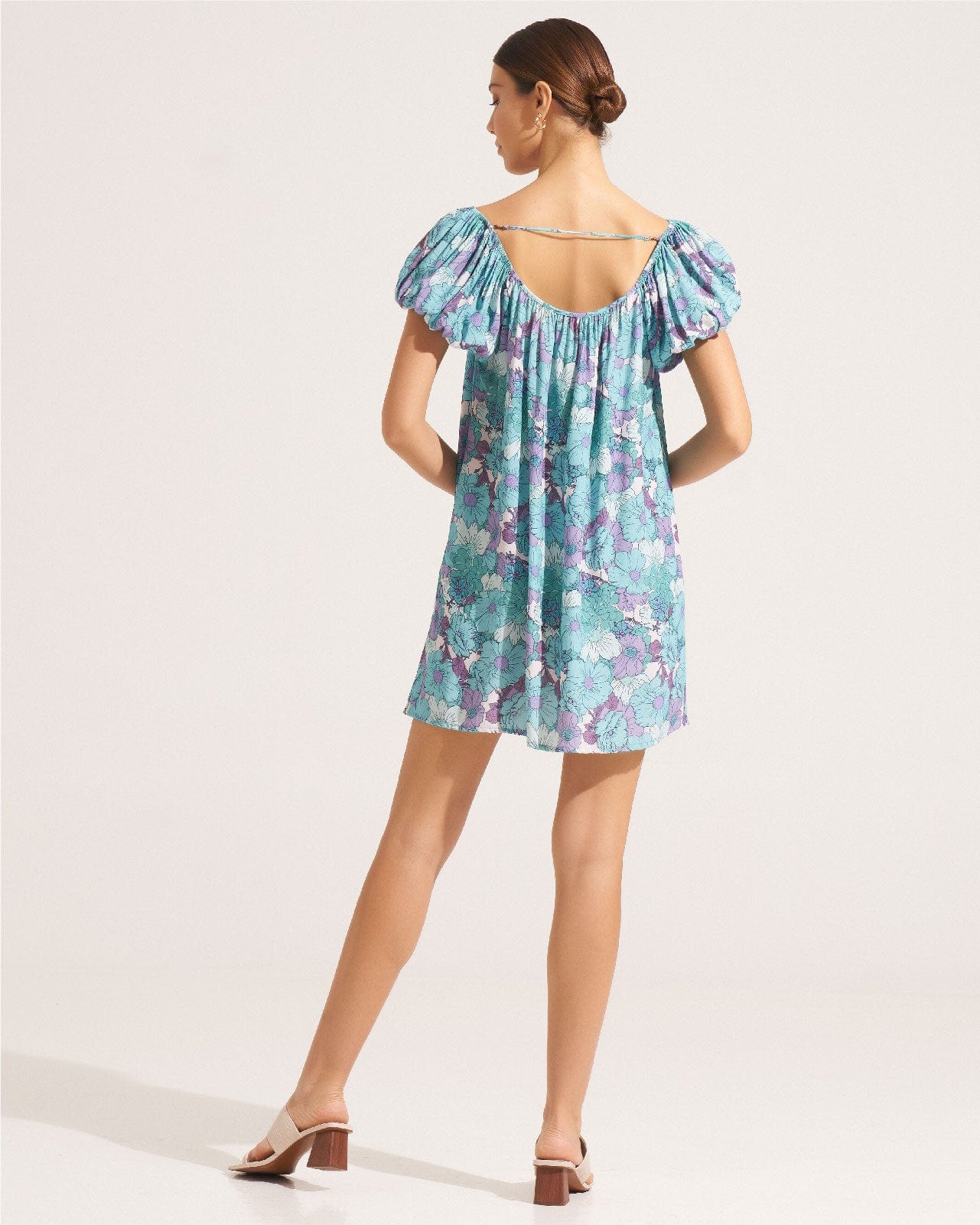 Morrato Bali Mini Dress Marguerite Shirred Mini Dress Roselle Aruba