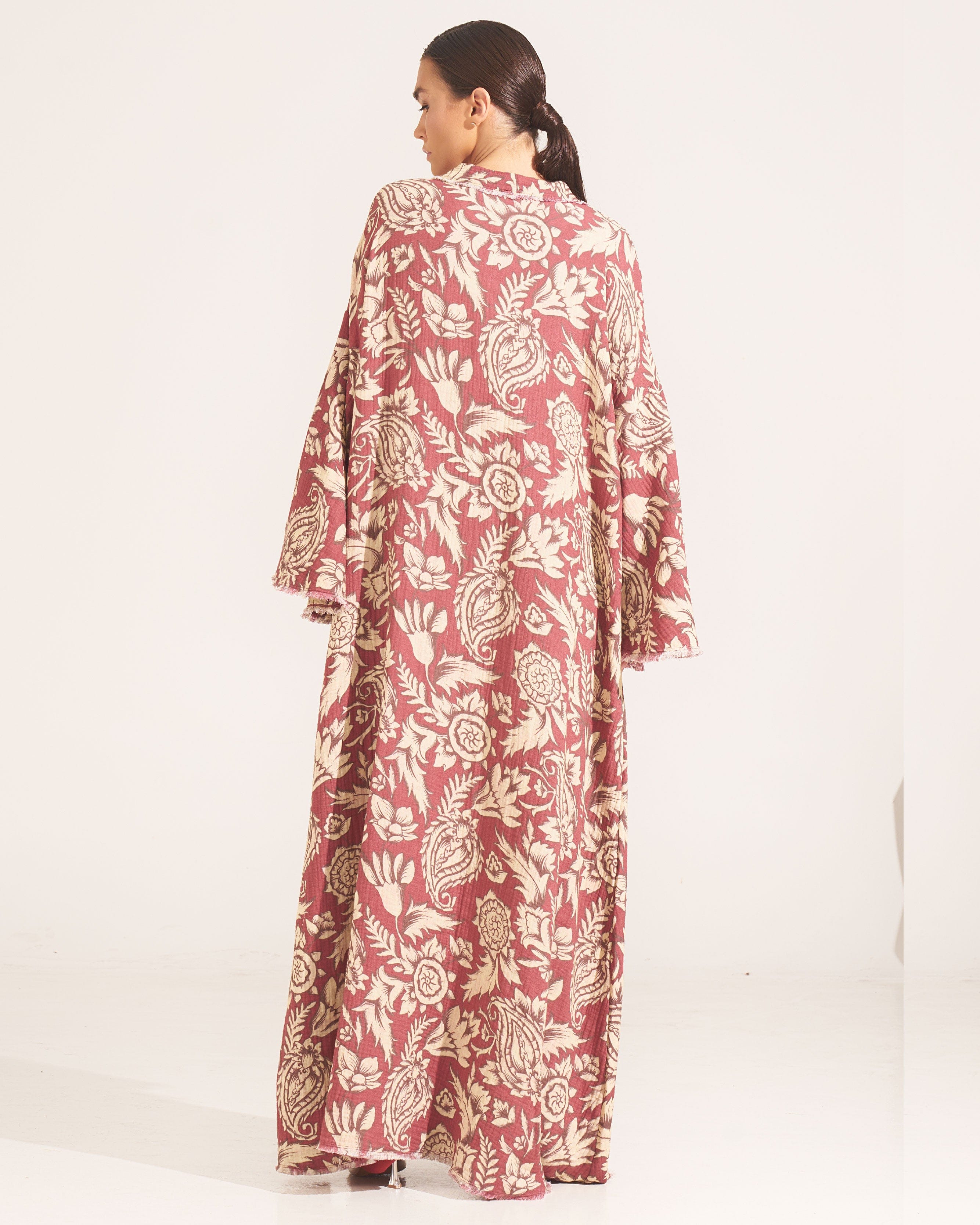 Morrato Bali One size Carson Robe Florentina Scarlet