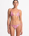 Morrato Bikini Bottom Claudia Bikini Bottom Topographical Red