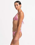Morrato Bikini Top Claudia Bikini Top Topographical Red