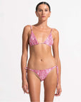 Morrato Bikini Top Claudia Bikini Top Topographical Red