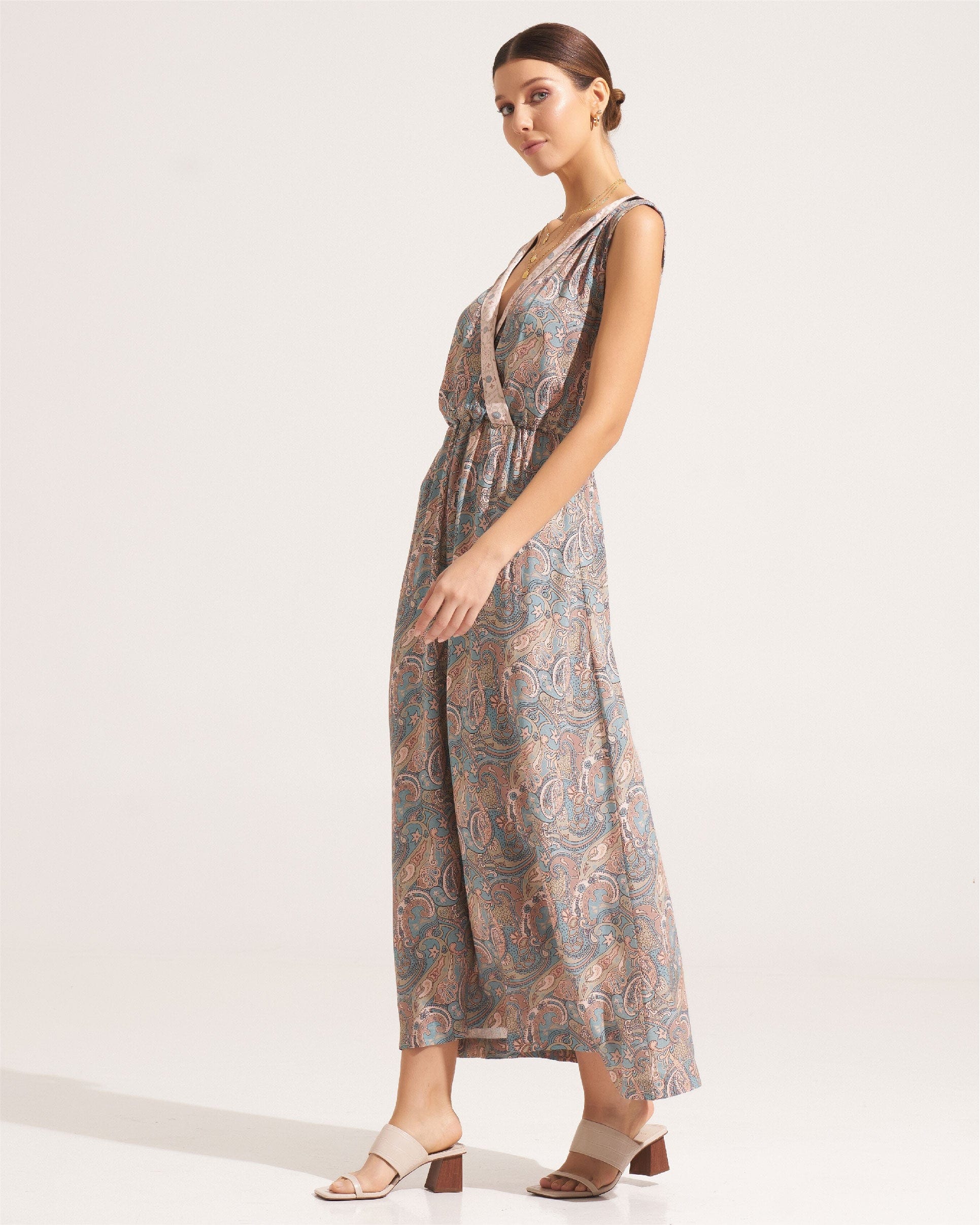 Morrato Maxi Dress Jewel Maxi Dress Daviana Cadet Blue