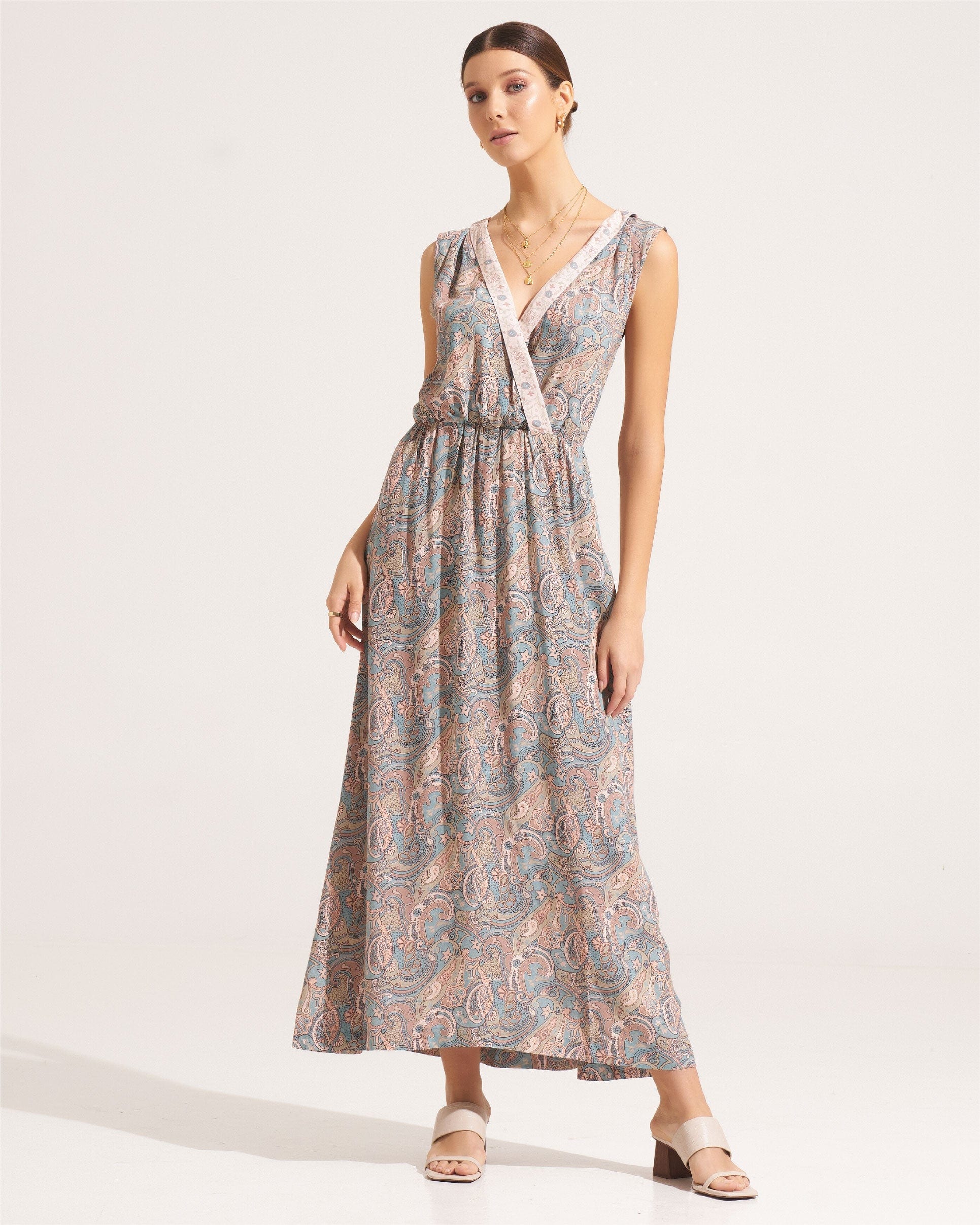 Morrato Maxi Dress Jewel Maxi Dress Daviana Cadet Blue
