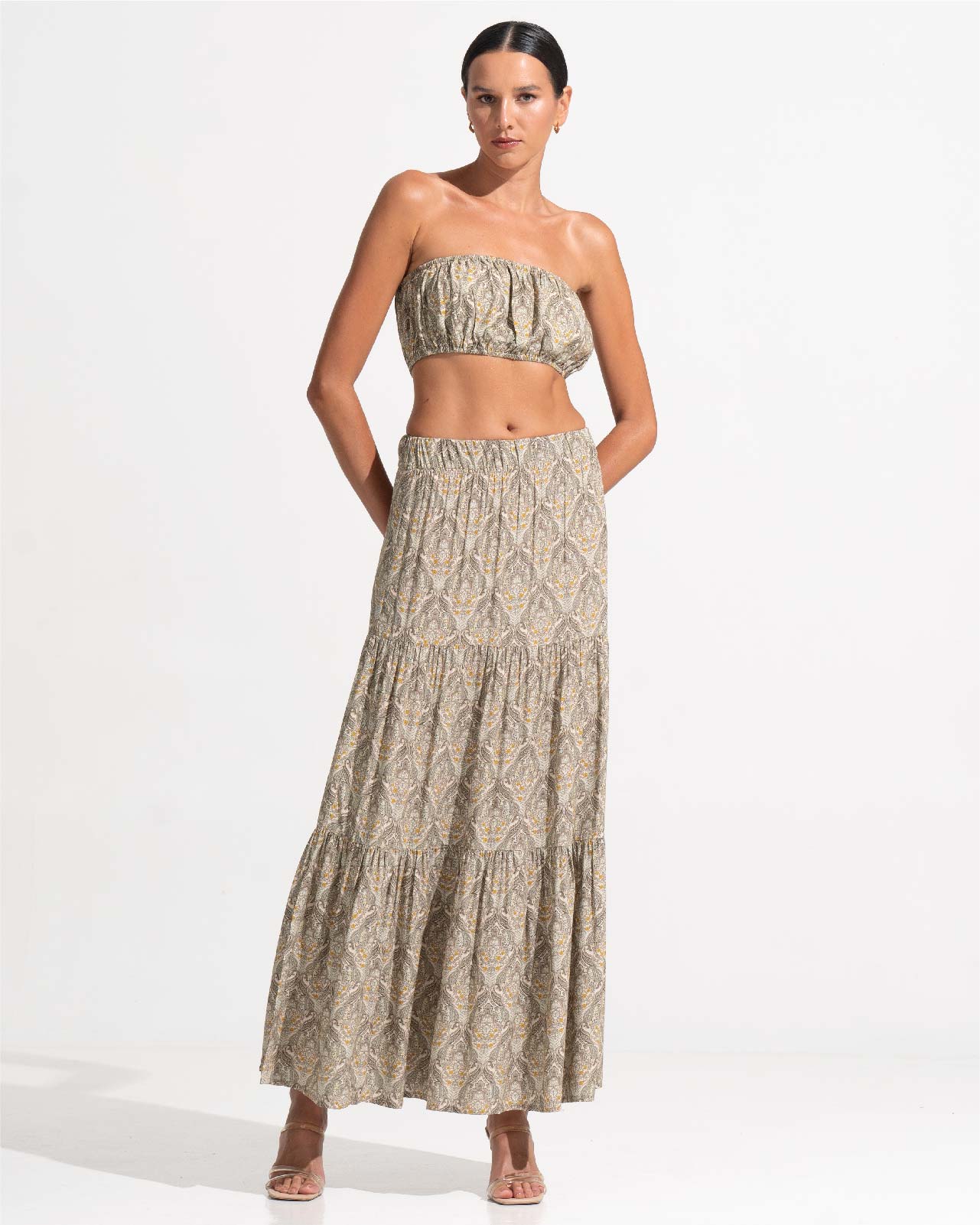 Morrato Maxi Skirt Estrella Maxi Skirt Primavera Parchment