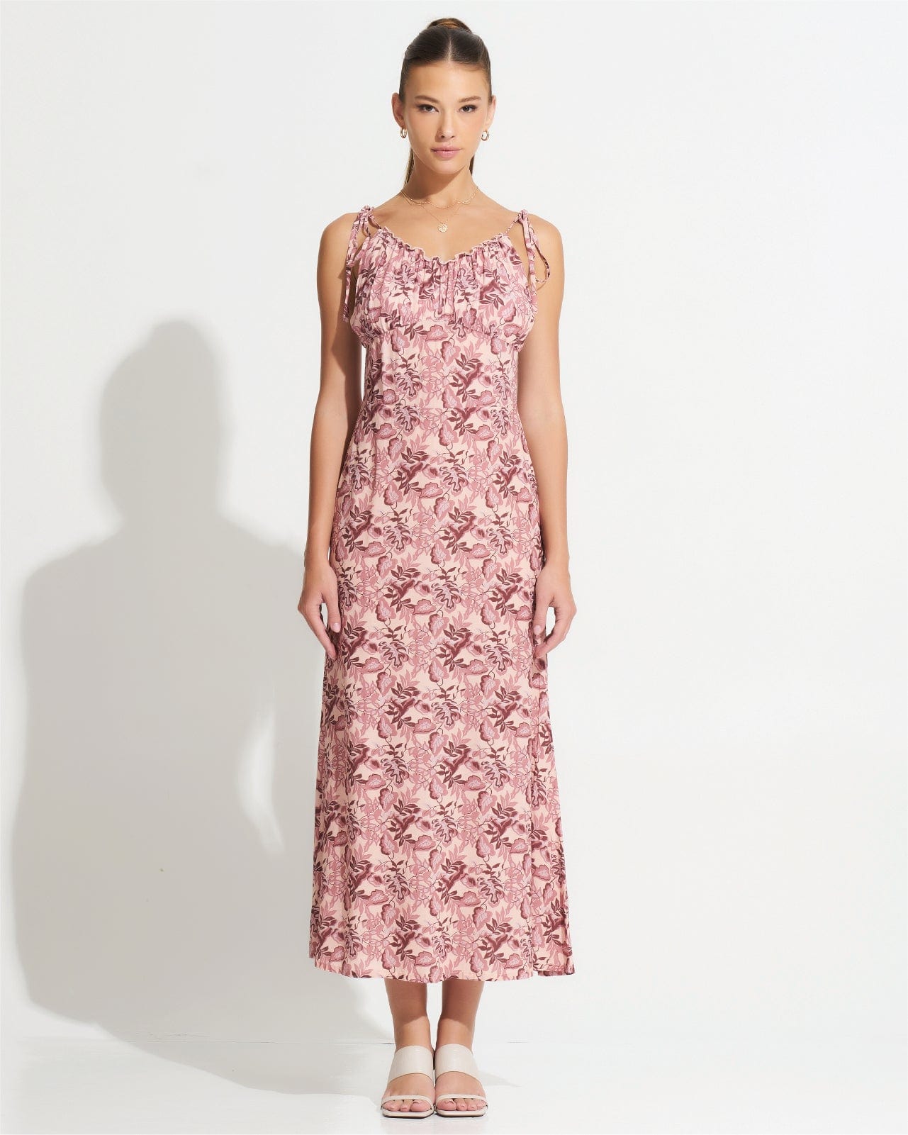 Morrato Midi Dress Heather Midi Dress Monsterra Pale Peach