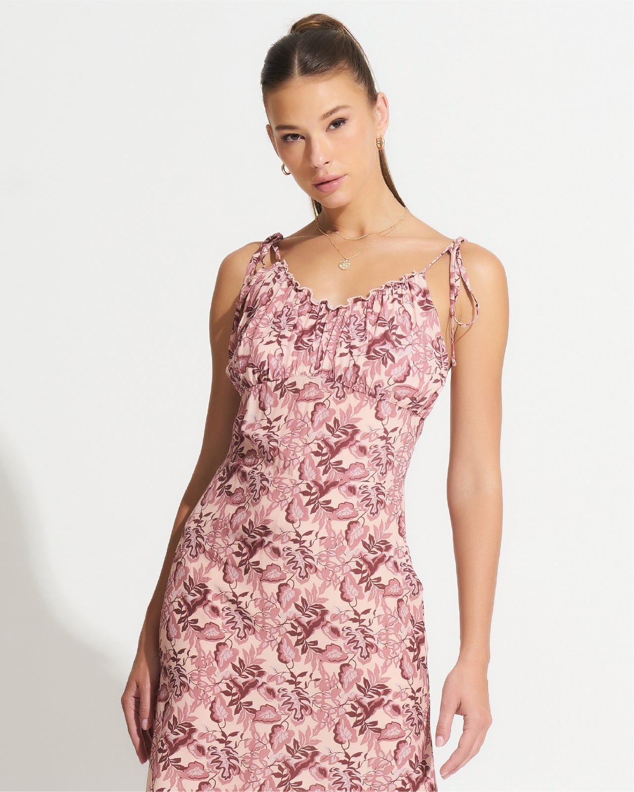 Morrato Midi Dress Heather Midi Dress Monsterra Pale Peach