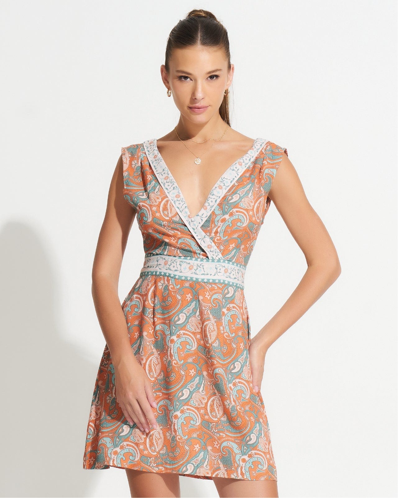 Morrato Mini Dress Jewel Mini Dress Daviana Tangerine