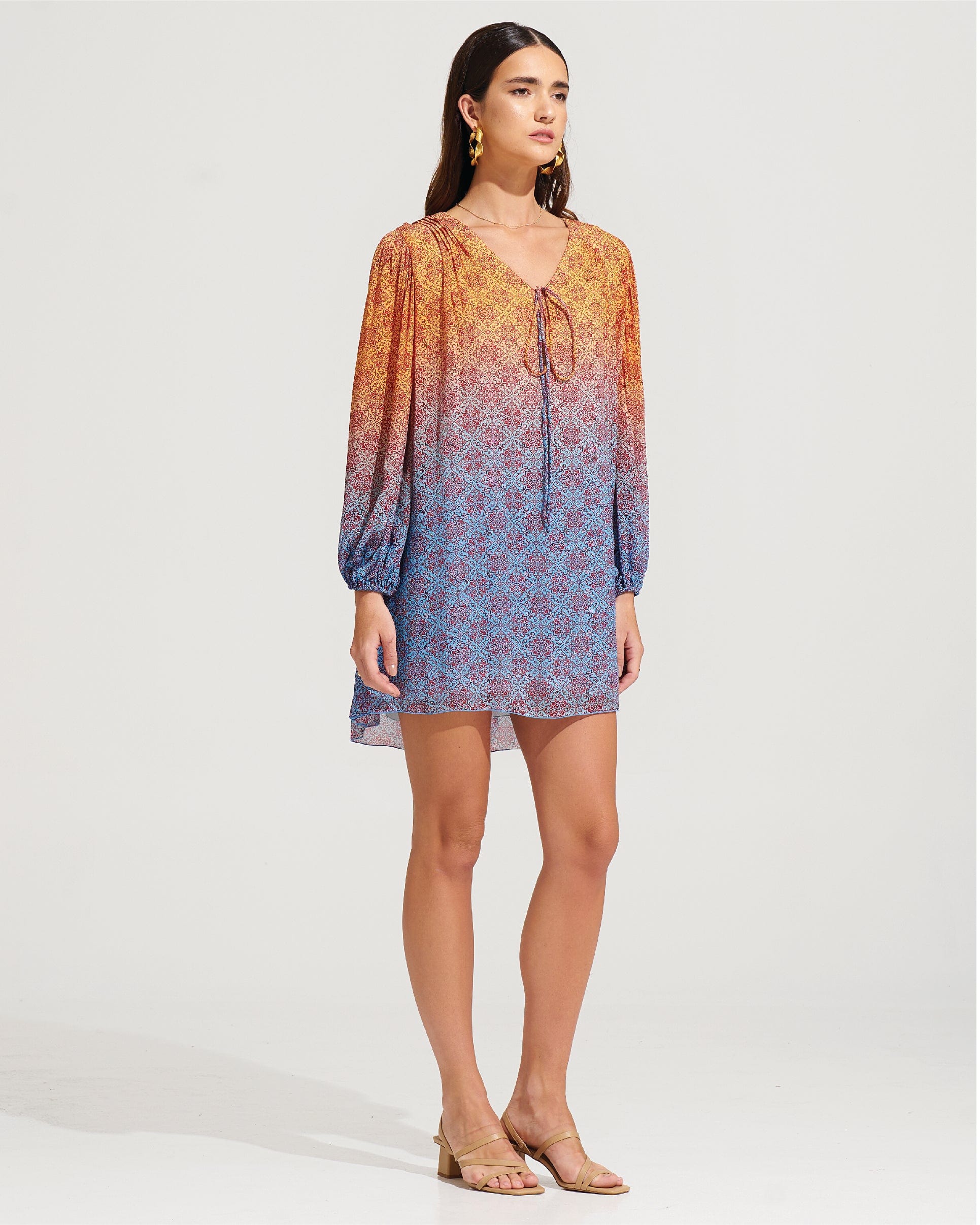 Morrato Mini Dress Mahnoor Mini Dress Ave Flam Sunrise