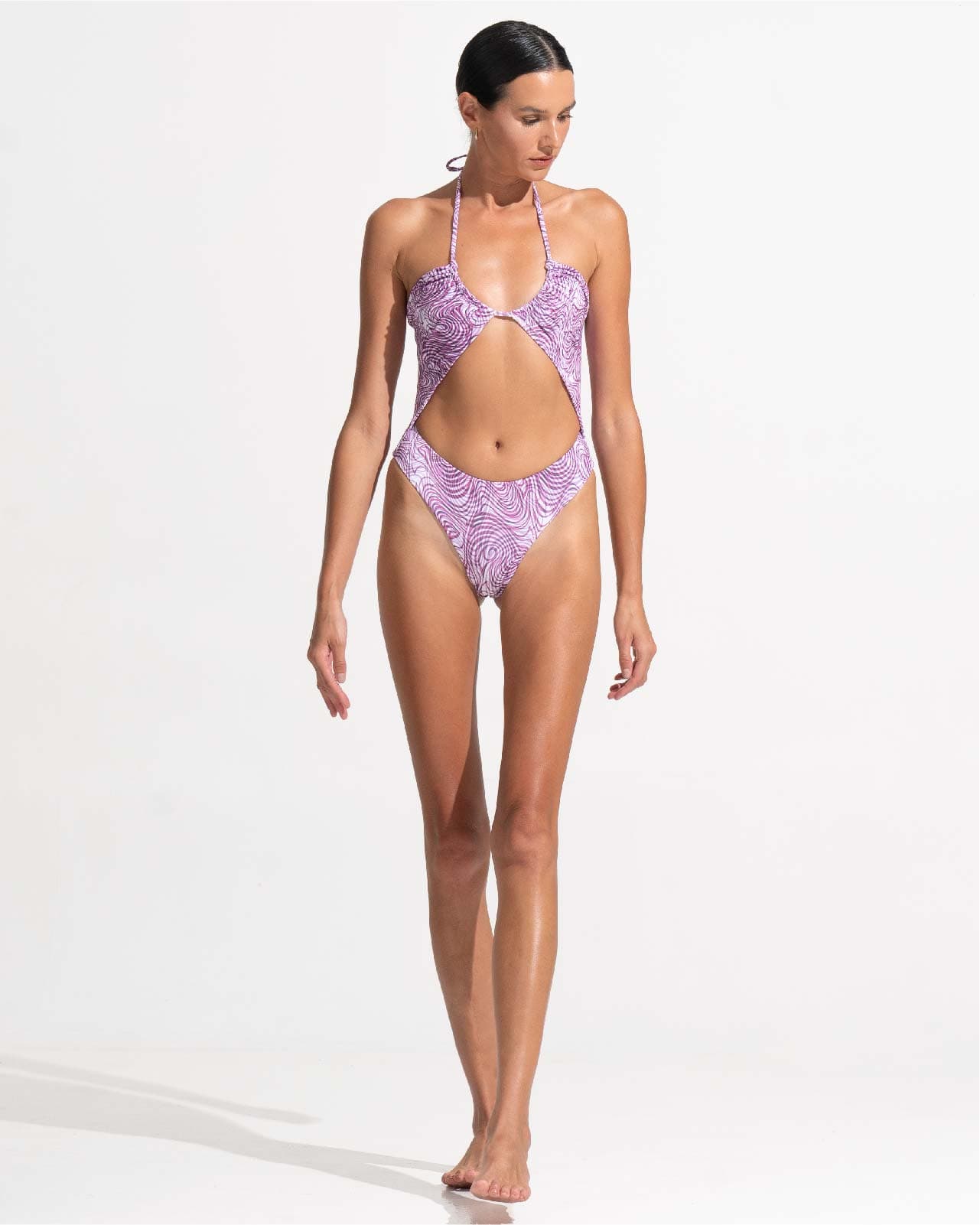 Morrato One Piece Solange One Piece Topographical Violet