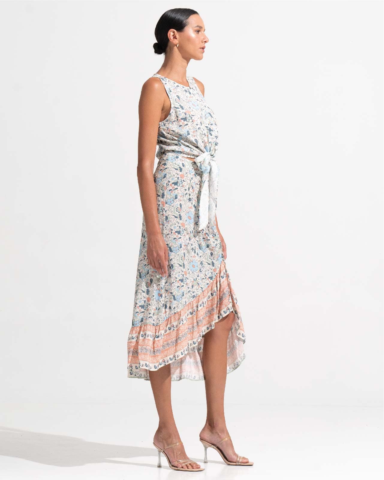 Morrato Top Calandra Sleeveless Top Fleur Seashell
