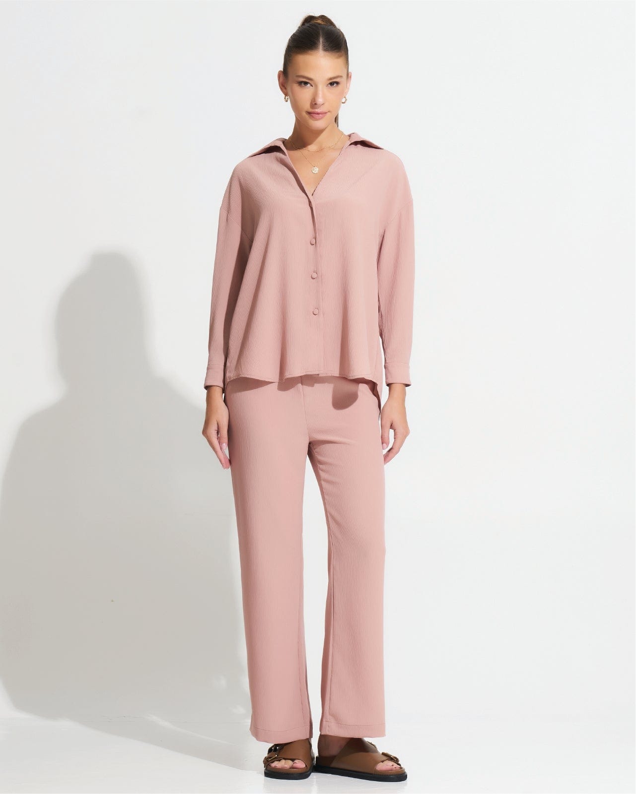 Morrato Top Mirrar Shirt Rose Tan