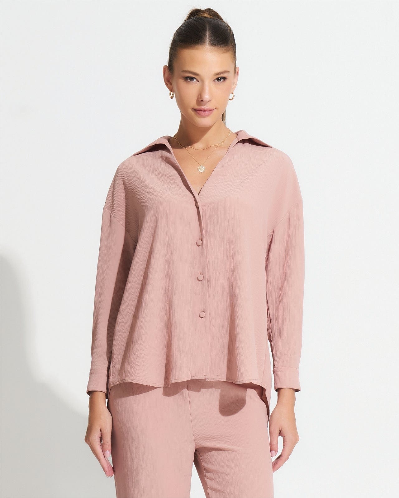 Morrato Top Mirrar Shirt Rose Tan