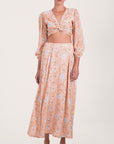 Amara Maxi Skirt Fleur Peach