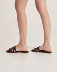 Yema Embroidered Sandal Black